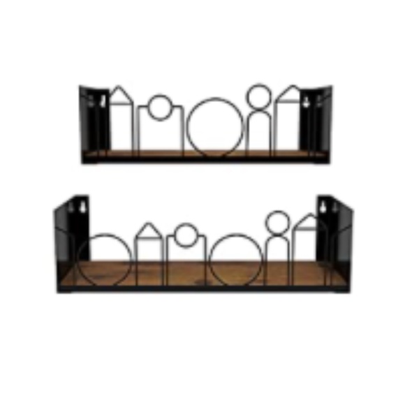 Accents New Geometric Floating Wall Shelves Set Of 2 Poshmark